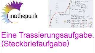 Eine Trassierungsaufgabe Steckbriefaufgabe [upl. by Nuahsor]