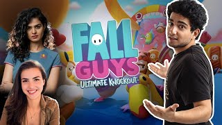 Fall guys ft Alexandra Botez Tania Sachdev Karan Singh Magic CHILLI CHALLENGE [upl. by Ailegna379]