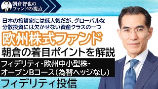 「フィデリティ・欧州中小型株・オープンBコース（為替ヘッジなし）」フィデリティ投信 朝倉智也のファンドの視点Vol43 [upl. by Anisor114]