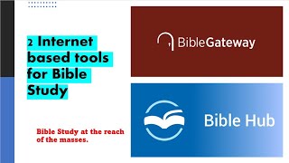 Webbased Bible Tool  Bible GatewayBible Hub [upl. by Auberta535]