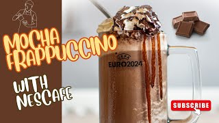 How to make Nescafe Mocha Frappuccino at home – No Espresso Machine needed [upl. by Rafael]