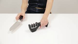 How to use 3 in 1 knife sharpener [upl. by Elonore]