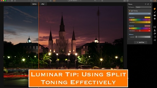 Luminar Tip Using Split Toning Effectively [upl. by Isus735]