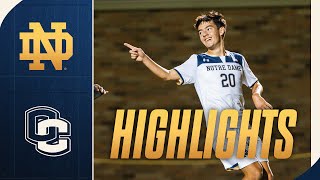 Irish Down Oberlin In Midweek Matchup  Highlights vs Oberlin  Notre Dame Mens Soccer [upl. by Refinneg]