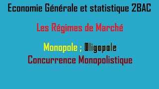 EGS 2BAC  Le Monopole  LOligopole et La Concurrence Monopolistique [upl. by Weiser]