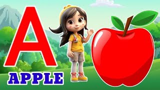 A for apple  phonics song  a for apple b for ball  abclearningsongs [upl. by Charters]