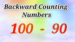 Practice Backward numbers for kidsBackward counting from 100to90reverseorder LearnwithBhavishya [upl. by Cristie952]