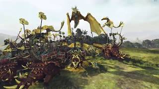 Ancient Stegadons vs Moon Dragons  Warhammer Total War 2 [upl. by Eecram198]