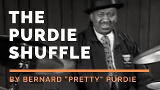 THE PURDIE SHUFFLE  Bernard Pretty Purdie demonstrates his famous drum beat [upl. by Nimsaj]