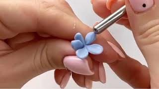 EASY FLOWER POLYMER CLAY TUTORIALs [upl. by Oeht]