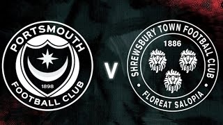 Portsmouth v Shrewsbury  WE ARE TOP OF THE LEAGUE  subscribe viral football portsmouthfc [upl. by Crescantia]