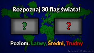 Czy Rozpoznasz 30 Flag Świata  Quiz [upl. by Hernardo]