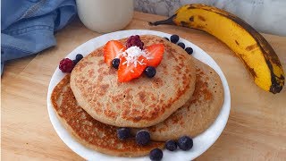 3 Ingredient Pancakes  Vegan amp Gluten Free [upl. by Kciredorb]