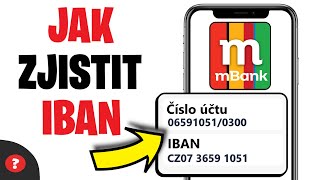 Jak zjistit IBAN v mBank  Návod  mBank [upl. by Tuinenga669]