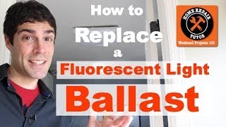 How to Replace a Fluorescent Light Ballast [upl. by Milde]