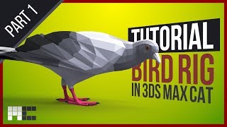 How To Do A Bird Rig With Foldable Wings – 3ds Max CAT Rigging Tutorial Part 12 [upl. by Nalo]