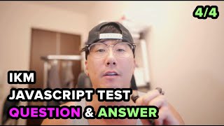 IKM Javascript assessment 44 Questions and answers [upl. by Dibrin726]