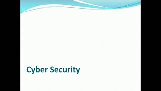 PPT on Cyber Security [upl. by Georgeanna]