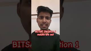 BITSAT Iteration 1 results are out bitsat2024 bitspilani bitsian iteration1 [upl. by Corron623]