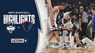 HIGHLIGHTS  UConn Mens Basketball vs DePaul [upl. by Anrahs]