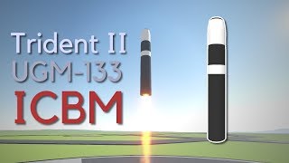 TRIDENT II UGM133 Nuclear ICBM  SimpleRockets 2 [upl. by Goldie]