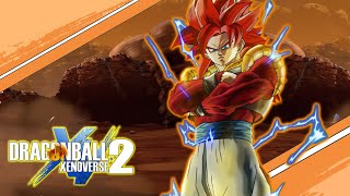 NEW FighterZ SSJ4 Gogeta moveset in Dragon Ball Xenoverse 2 MOD wCustom Skills [upl. by Aikkin]