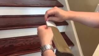 Installing Peel and Stick Carpet Stair Treads [upl. by Wilder]