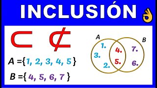 INCLUSION DE CONJUNTOS [upl. by Etnovahs]