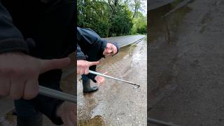 S0381 Unclogging a storm drain after rain in Germany shorts [upl. by Atterahs427]