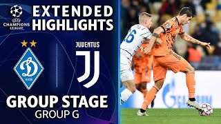 Dynamo Kyiv vs Juventus Extended Highlights  Group Stage  Group G  UCL on CBS [upl. by Erline962]