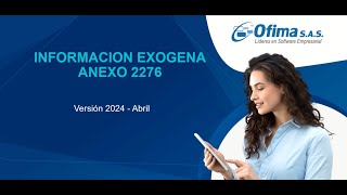 Información exógena  Anexo 2276 [upl. by Llenroc]