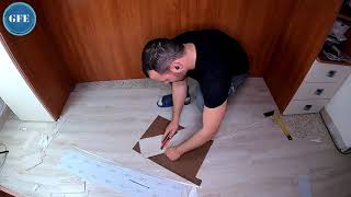 COME INSTALLARE PAVIMENTO IN PVC ADESIVO  HOW TO INSTALL PVC ADHESIVE FLOORS [upl. by Deeas]