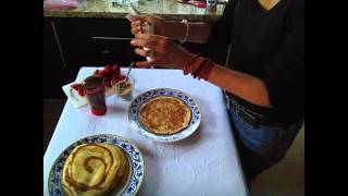 CREPAS CON HARINA DE HOT CAKES NUTELLA Y FRESAS [upl. by Nylkcaj668]