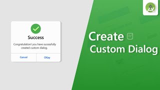 Create Custom Dialog in android  Android studio tutorial 2020 [upl. by Yenttihw]