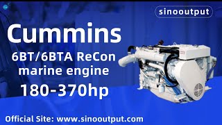 Cummins 6BT6BTA Marine Diesel Engine180370hp video detailed introduction  Sinooutput [upl. by Mloclam]