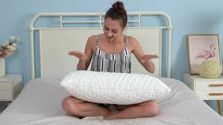 UK BedStory Shredded Memory Foam Pillow for Neck Support amp Pain Relief Side and Back Sleepers [upl. by Gilmer]