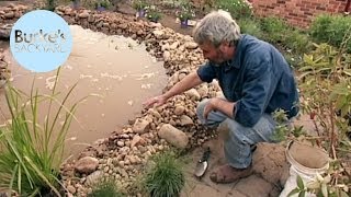 Burkes Backyard How To Build a Natural Looking Pond Billabong Garden Makeover [upl. by Valdis741]