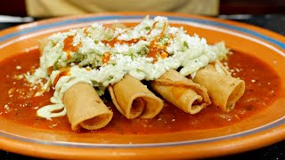 How to make THE BEST Chicken Rolled Tacos Ahogados Recipe  Views on the road Tacos [upl. by Vary]