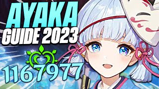 AYAKA LA 5★ INÉGALÉE  Meilleur Build Guide et Showcase 2023 Fonte et DENDRO  Genshin Impact [upl. by Mikel]