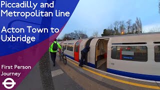 London Underground First Person Journey  Acton Town to Uxbridge via Rayners Lane [upl. by Geoffry]