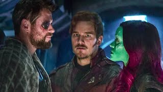 The Guardians of the Galaxy respond to a distress call and rescue Thor Avengers Infinity War 2018 [upl. by Fritzie]