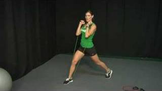 Resistance Band Exercises  Resistance Band Exercises Lunges [upl. by Ahtelat660]