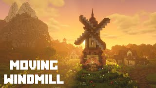 Minecraft Moving Windmill Tutorial Using Command Blocks [upl. by Gulick]