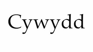 How to Pronounce Cywydd [upl. by Acinoed]