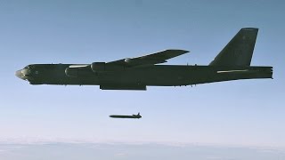 B52 Launching AGM86B AirLaunched Cruise Missile That Can Penetrate Deep Into Enemy Defense [upl. by Eben540]