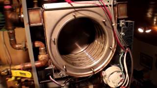 Obadiahs NTI Trinity 150 Combi Boiler  Cleaning Out The Combustion Chamber [upl. by Latashia]