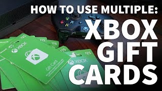 How to Use Multiple Xbox Gift Cards to Buy Xbox Games  Can You Redeem Multiple Xbox Gift Cards [upl. by Anialad690]