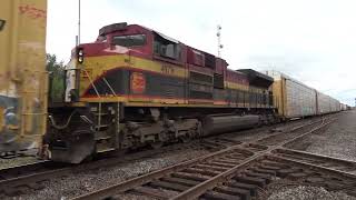 Trains at Effingham IL 08312024 [upl. by Omoj]