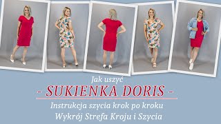 Jak uszyć SUKIENKA DORIS  Krok po Kroku  Strefa Kroju i Szycia [upl. by Negiam]