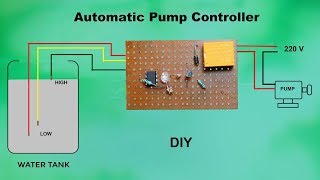 DIY Automatic Water Pump Controller at home II Low cost II [upl. by Gretna]